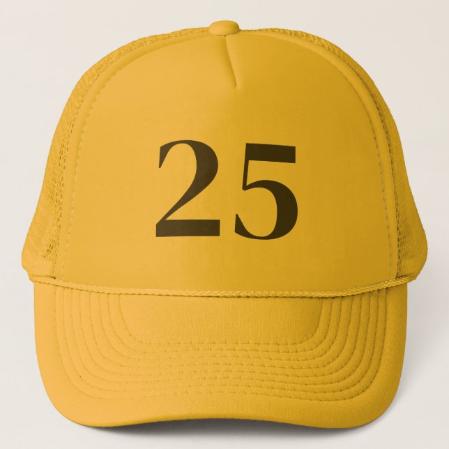 Boné Yellow Color Birthday Gift Hat (Frente)