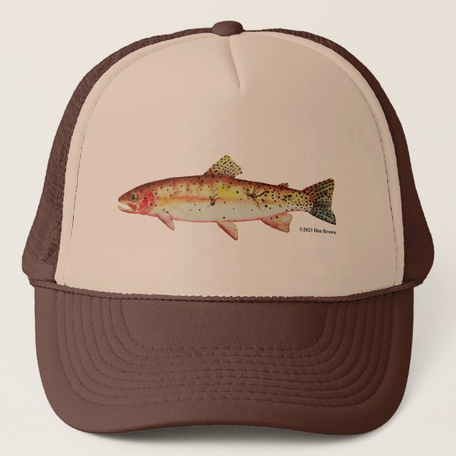 Boné Yellowstone Cutthroat Trout: Chapéu de Baseball (Frente)