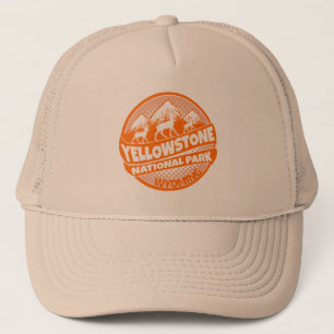 Boné Yellowstone National Park Wyoming - chapéu laranja