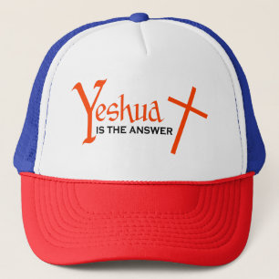 Boné Yeshua is the Answer Messianic Cross Hat