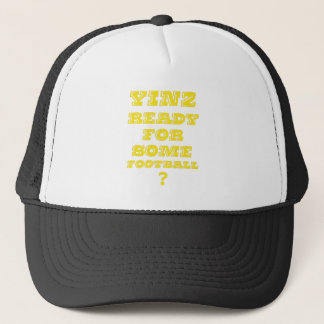 Boné Yinz pronto para algum futebol