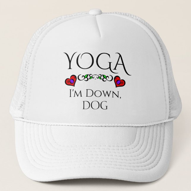 Boné Yoga, estou no chão, batedor de cães (Frente)