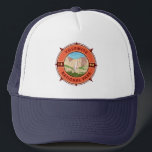 Boné Yosemite National Park Retro Compass Emblem<br><div class="desc">Yosemite vetor trabalho de arte design. O parque é famoso por suas gigantes sequoias antigas e para o Tunnel View,  a vista icônica da queda de Bridalveil e os penhascos granitos de El Capitan e Half Dome.</div>