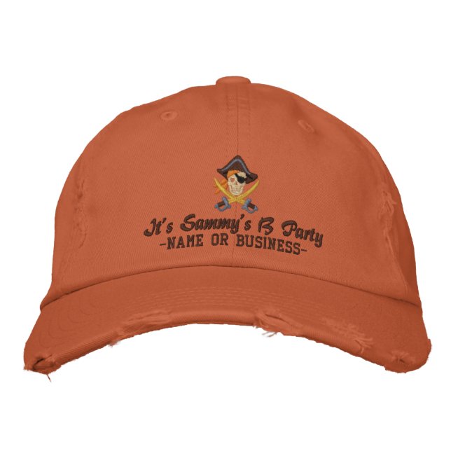 Boné Your Personalized Pirate Embroidery (Frente)