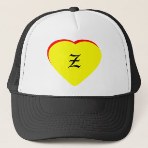 Boné "Z" Casamento Vermelho Amarelo Coração Convite ao