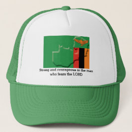 Boné ZAMBIA FLAG Christian Scripting Personalizada