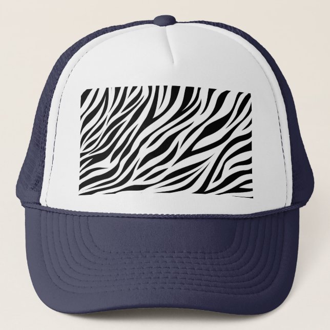 Boné Zebra Animal Skin Impressão Pattern-15391 (Frente)