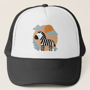 Boné Zebra Caprichosa Influenciada pela Escandinávia