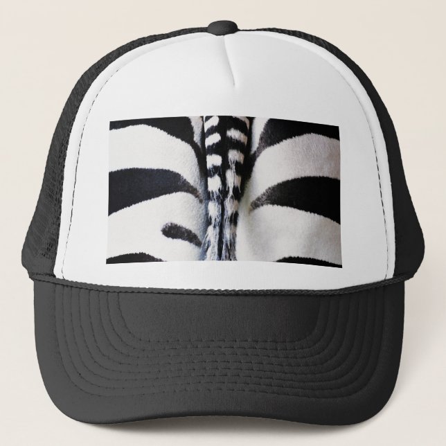 Boné Zebra Tail Black & White Hat/Boné (Frente)