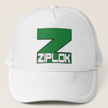 Ziplok - logotipo verde - chapéu do camionista