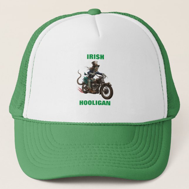 Boné Zombie Irish Hooligan Trucker Hat (Frente)