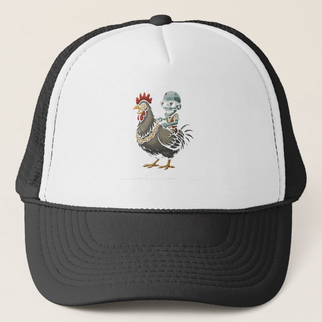 Boné Zombie Rider Chicken - Coffee Mug Louco (Frente)