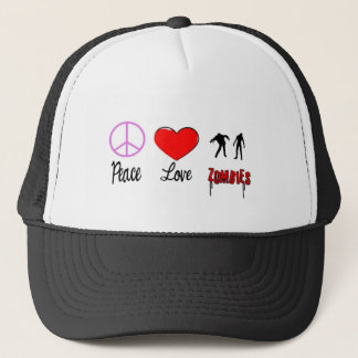 Boné zombis do amor da paz