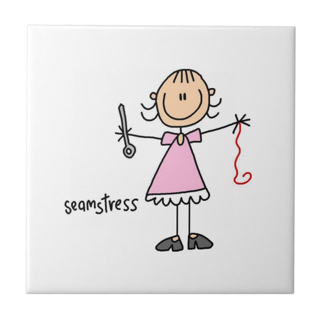 Boneca de Costureira em Stick Figure (Frente)