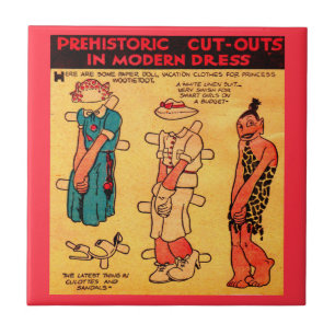 Boneca de papel em quadrinhos da década de 1930 P