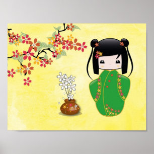 Boneca de Sakura Kokeshi, poster