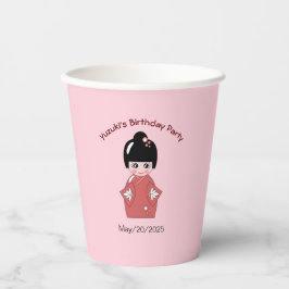 Boneca Kokeshi - aniversário personalizado