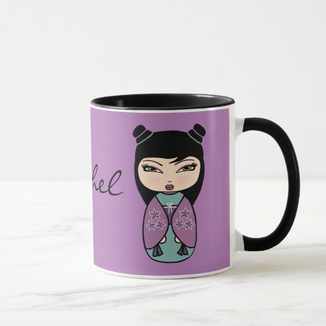 Boneca Kokeshi Caneca (Direita)