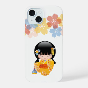 Boneca Kokeshi de Verão - Garota Geisha com Kimono