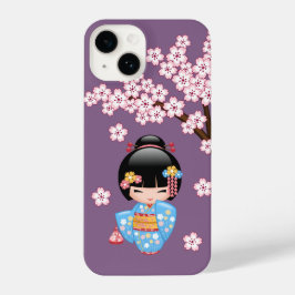 Boneca Maiko Kokeshi - Garota Geisha com Quimono A