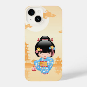 Boneca Maiko Kokeshi - Garota Geisha Japonesa Fofa