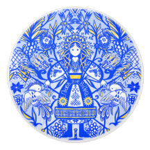 Boneca Ucraniana de Cerâmica