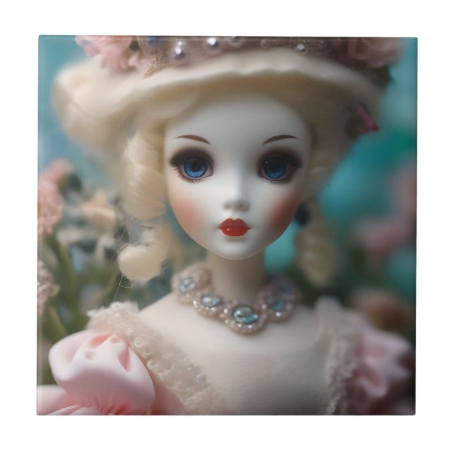 Boneca Vintage Azul, (Frente)