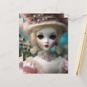 Boneca Vintage Azul,