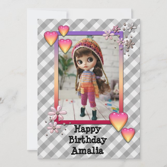 Bonecas, bonecas, personalizadas, passatempo (Frente)