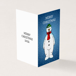 Boneco de Neve Alegre e Feliz