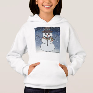 Boneco de Neve c/ Fundo (branco) - Moletom de Meni