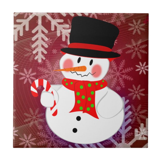 Boneco de neve & Candycane (Frente)