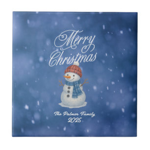 Boneco de Neve Caprichoso Feliz Natal