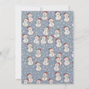 Boneco de Neve de Natal, cartão postal de Natal ca