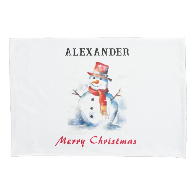 Boneco de Neve de Natal Personalizado para Criança (Frente)