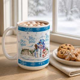 Boneco de Neve | Deixe Nevar Caneca de Café