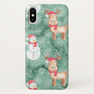 Boneco de neve do divertimento e capas de iphone
