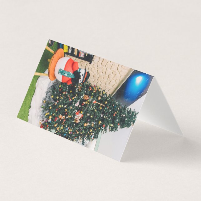 Boneco de neve e árvore de Natal (Frente)