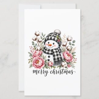 Boneco de Neve Fofo Feliz Natal