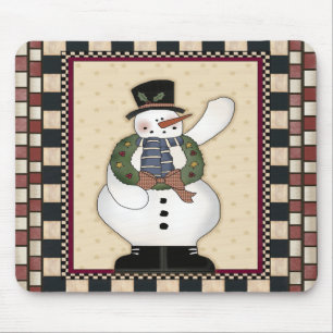Boneco de neve Mousepad do Natal