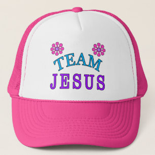 Bonés Cristãos da Equipe Jesus com Abas Planas