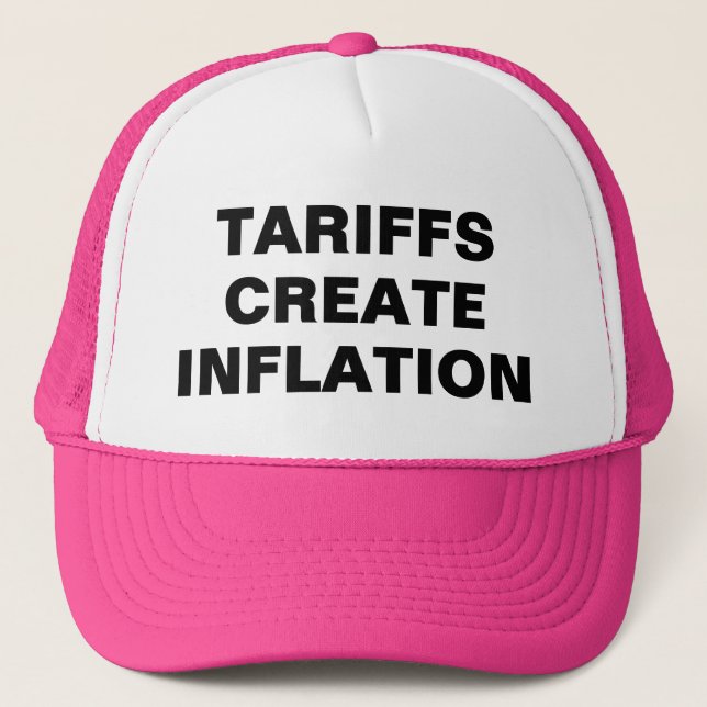 Bonés de Caminhoneiro Tariffs Create Inflation™ (Frente)