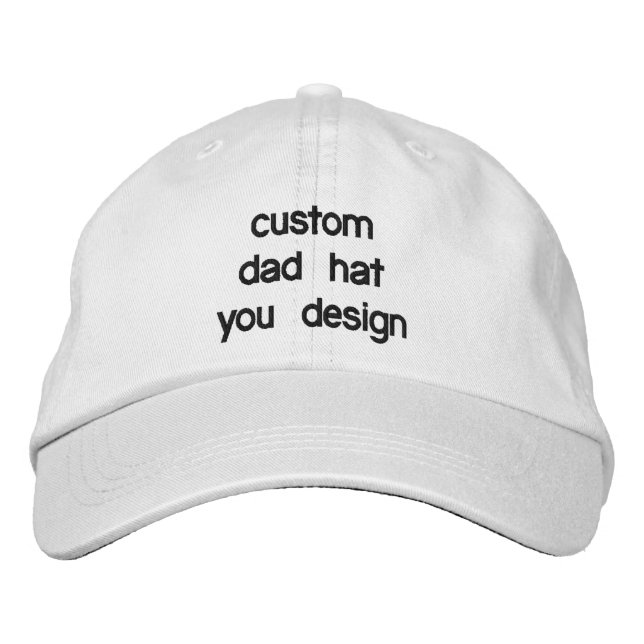 Bonés de Pai Ajustáveis Personalizados (Frente)