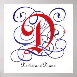 Bonés Góticos rico - Letra D, Poster PNG 300dpi