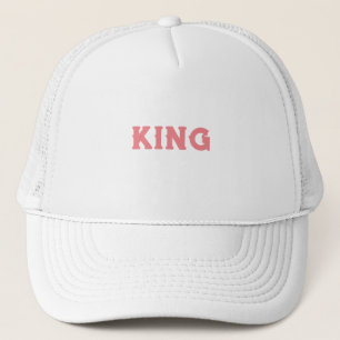Bonés Personalizados Rei Texto Branco Caminhoneiro