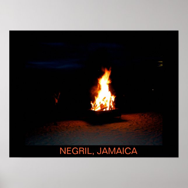 Bonfire Negril, Jamaica Impressão (Frente)