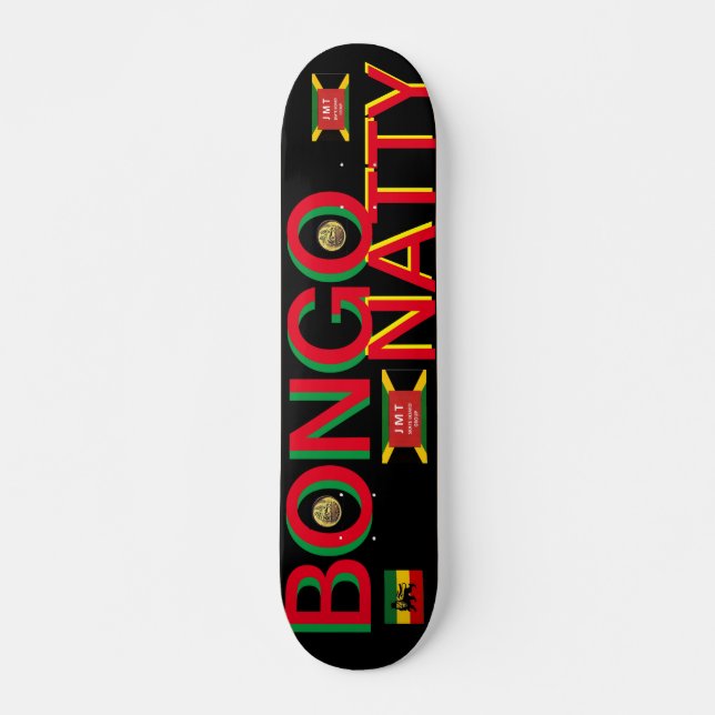 BONGO NATTY JMT 7, 3/4", skateboard Deck (Frente)