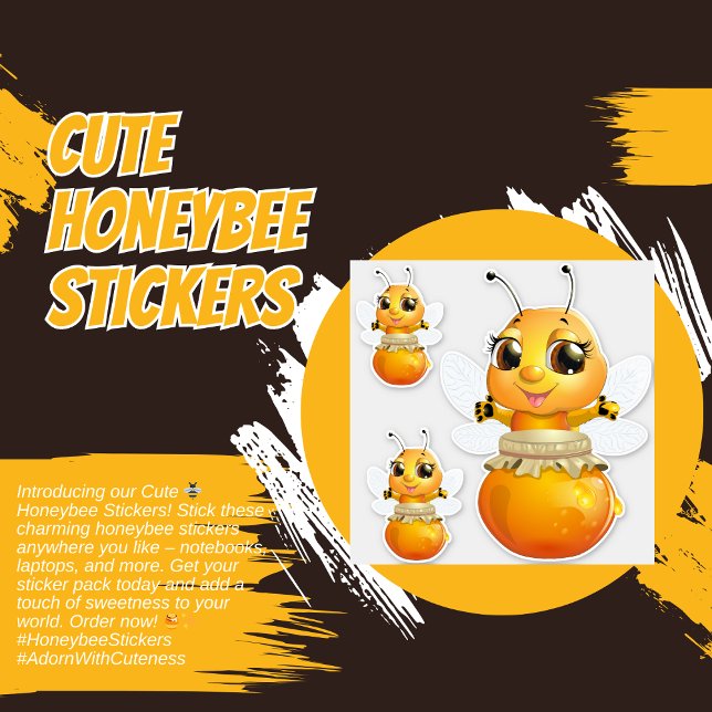Bonita 🐝 Abelhas de mel 🐝 adesivos (Cute🐝Honeybee🐝Stickers Sticker)
