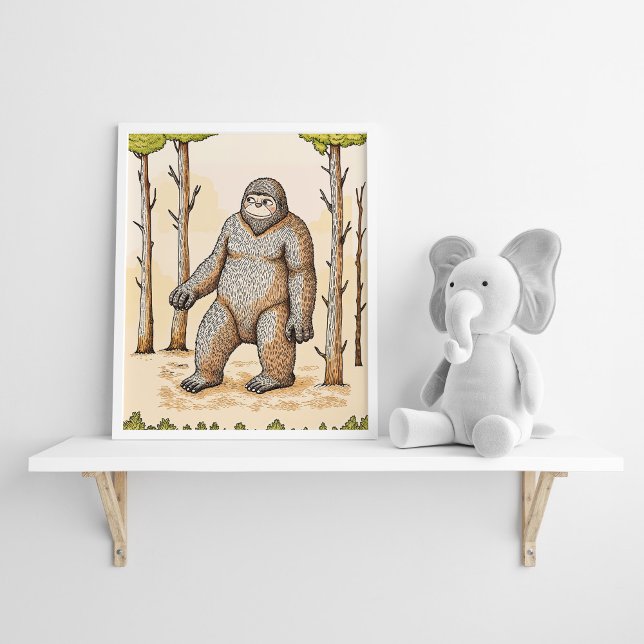 Bonita Adorável E Cozy Boho Bigfoot Poster (Criador carregado)