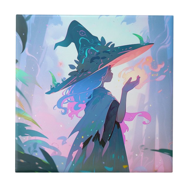 Bonita Anime Bruxa Fantasia Art (Frente)